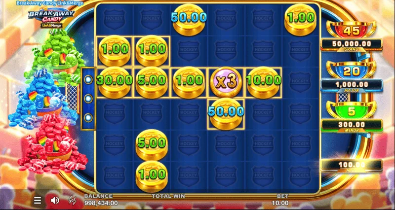 Break Away Candy – Mixed Bonus kolme samaaegse modifikaatoriga